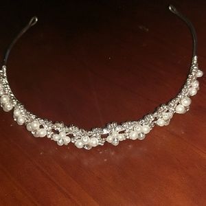 Vintage Rhinestone & Pearl Headband